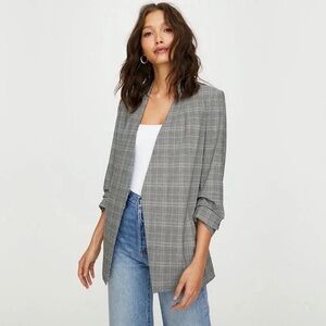 Aritzia | Babaton | Power Hip Blazer Plaid Size 00